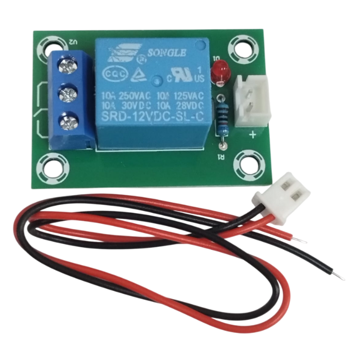 12V 1 Channel Relay Board – Single-channel 12V relay board for control applications. -Relay Module -Robocraze