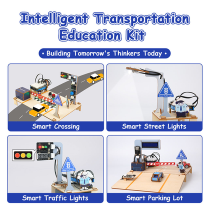 ACEBOTT ESP32 Intelligent Transportation STEM Kit Compatible With Arduino QE027 - Robocraze