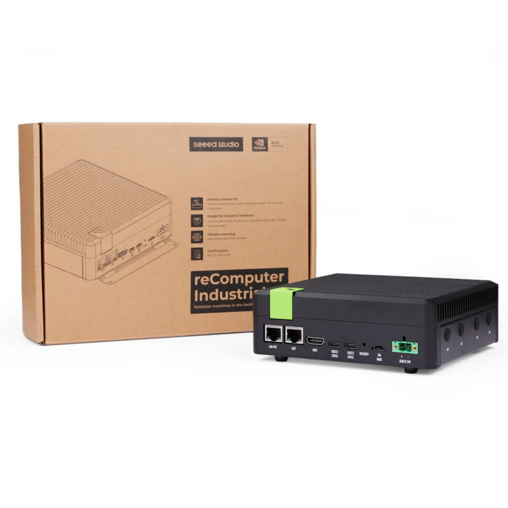 reComputer Industrial J4011- Fanless Edge AI Device with Jetson Orin™ NX 8GB module -Seeed Studio -Development Boards -Nvidia Jetson Nano -Jetson Nano Boards -Robocraze