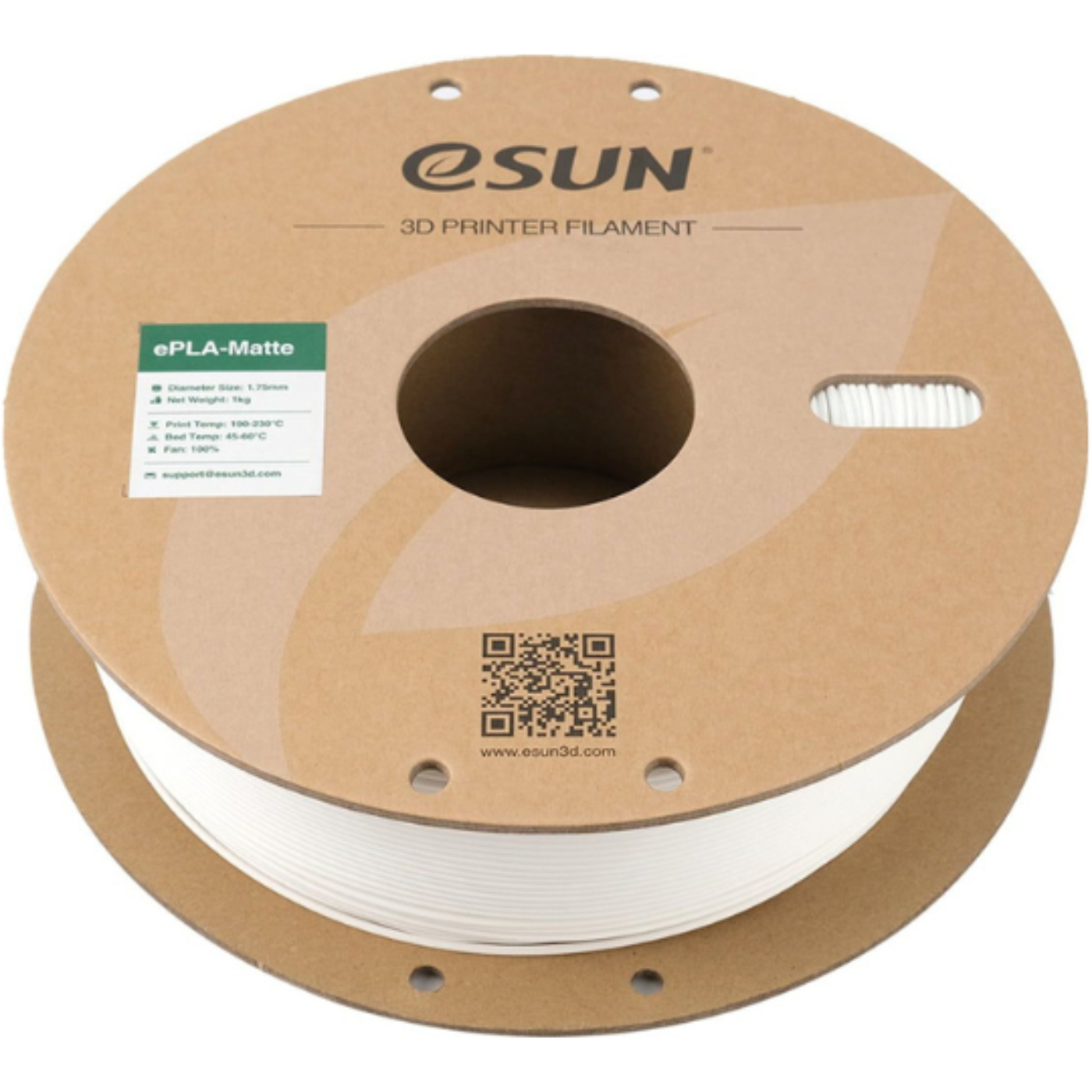 eSUN PLA Matte Milky White Filament 1.75mm for 3D Printing - Robocraze