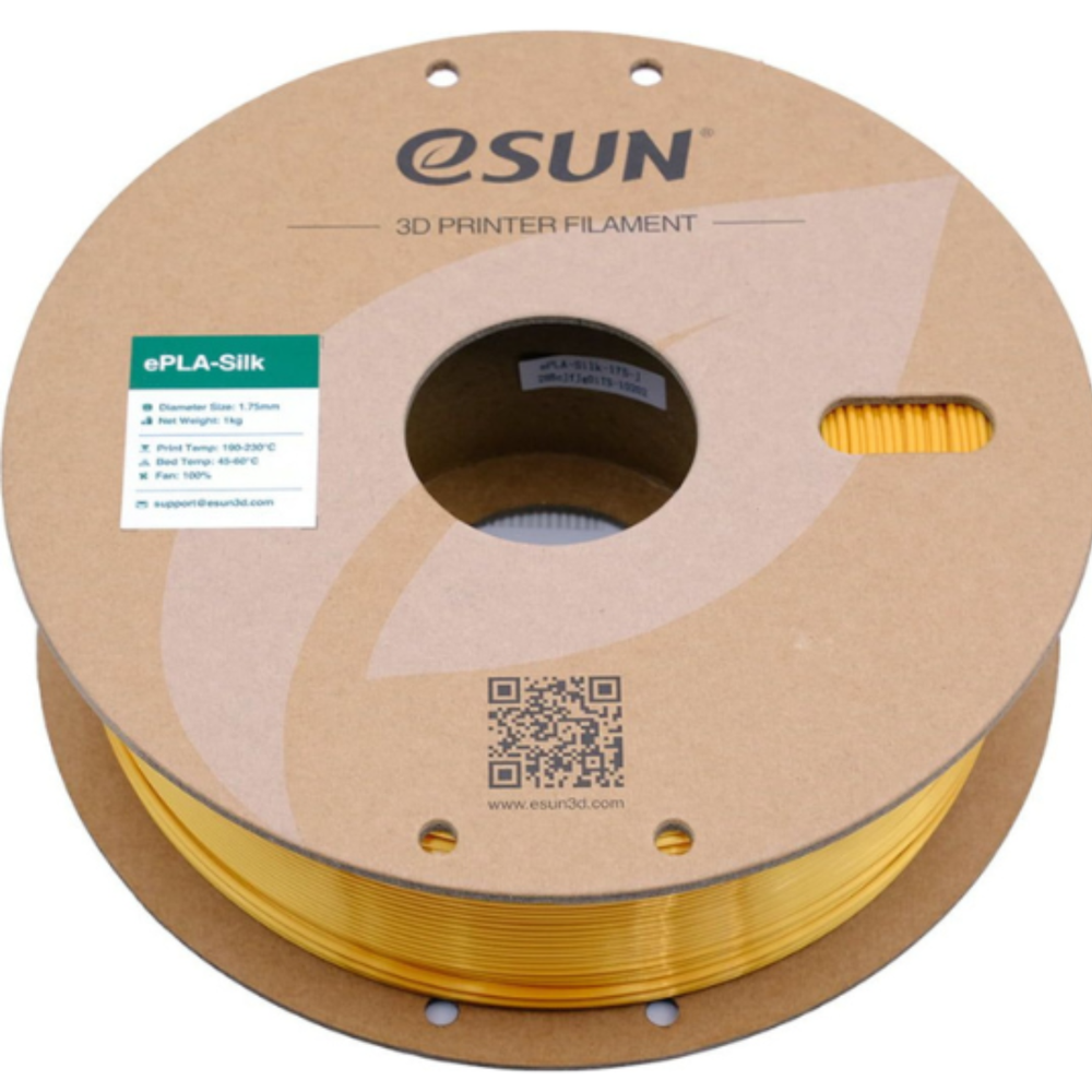 eSUN Silk PLA Gold Filament 1.75mm for 3D Printing - Robocraze