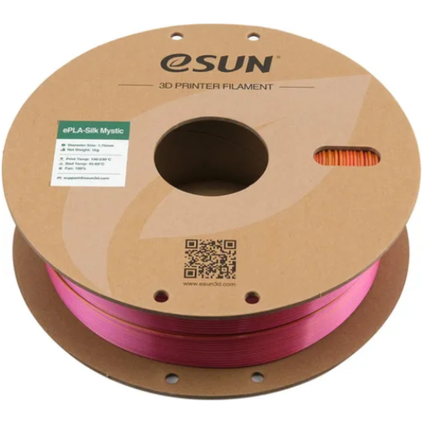 eSUN Silk PLA Mystic Gold Red Green Filament 1.75mm - Robocraze