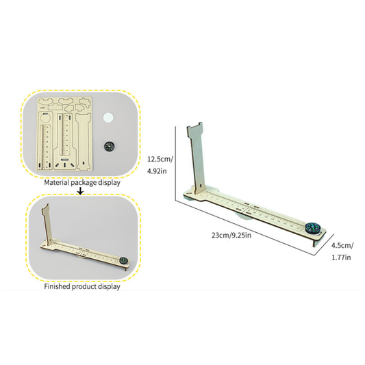 Pludo Mini Guibiao – DIY Science Experiment Kit for Kids 8–11 | Grade 3–5 Astronomical Instrument STEM Toy - DIY Kit -Pludo Education Kit -Robocraze