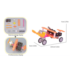 Pludo STEM Kit Power Flight – DIY STEM Toy for Kids 11–14 | Grade 6–8 Electrodynamic Conversion Airplane Project -DIY Kit -Pludo Education Kit -Robocraze