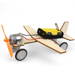 Pludo STEM Kit ElectroTaxi – DIY Science Kit for Kids 11–14 | Grade 6–8 Wooden Electric Aircraft Project -DIY Kit -Pludo Education Kit -Robocraze