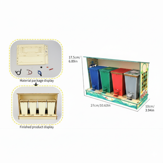 Pludo Smart Sorter – DIY Kids Learning Kit for Ages 3–8 | Garbage Station STEM Toy - DIY Kit -Pludo Education Kit -Robocraze