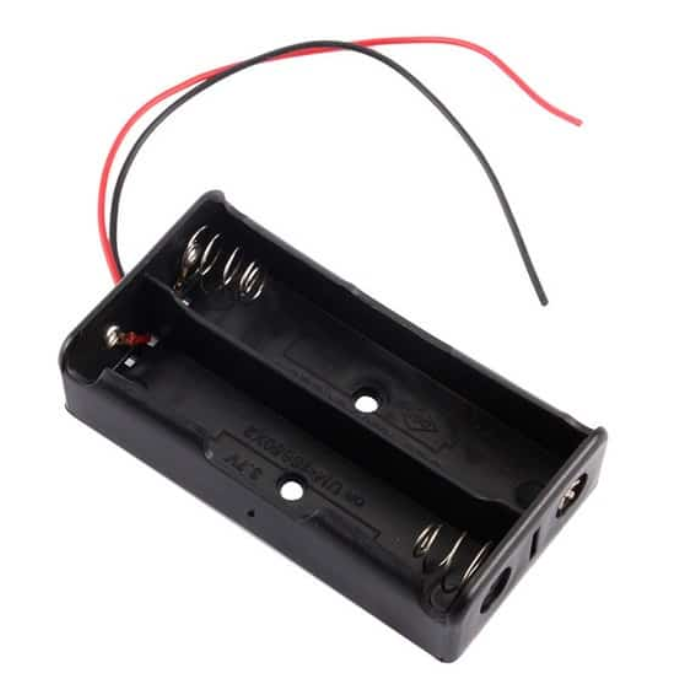 18650 2-Cell Holder – Secure lithium-ion battery mounting. -Battery Accessories -Robocraze