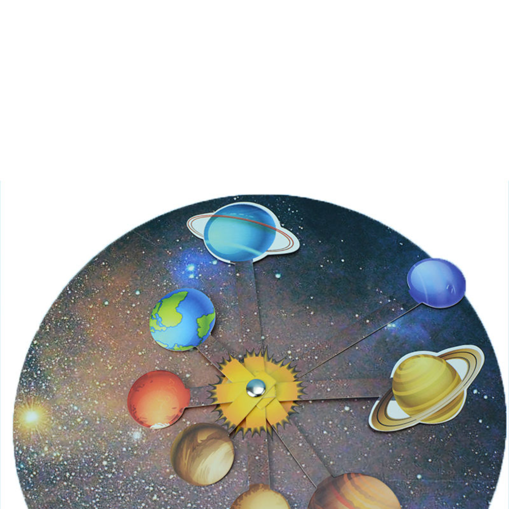 Pludo Spin &amp; Orbit STEM Kit - DIY Science Toy for Kids 8-11 | Grade 3-5 Solar System Activity Model - DIY Kit -Pludo Education Kit -Robocraze