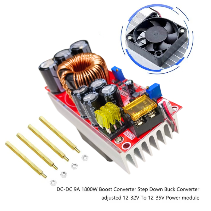 1800W 40A DC to DC Adjustable Power Supply Step Up Module -Batteries & Power Supply -Buck/Boost -Robocraze