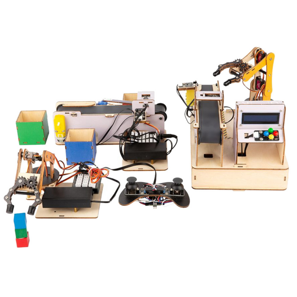 ACEBOTT QE031 Smart Factory STEM Education Kit – Industry-inspired DIY Kits, STEM Kits, Robot Kits -Robocraze