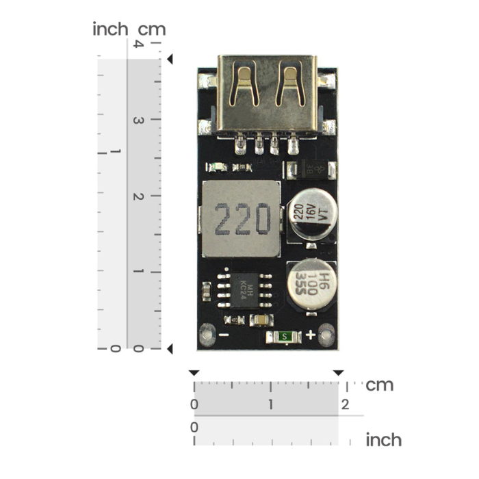 DFRobot DC to DC USB Fast Charging Module 6~32V to 5V/3A -Robocraze