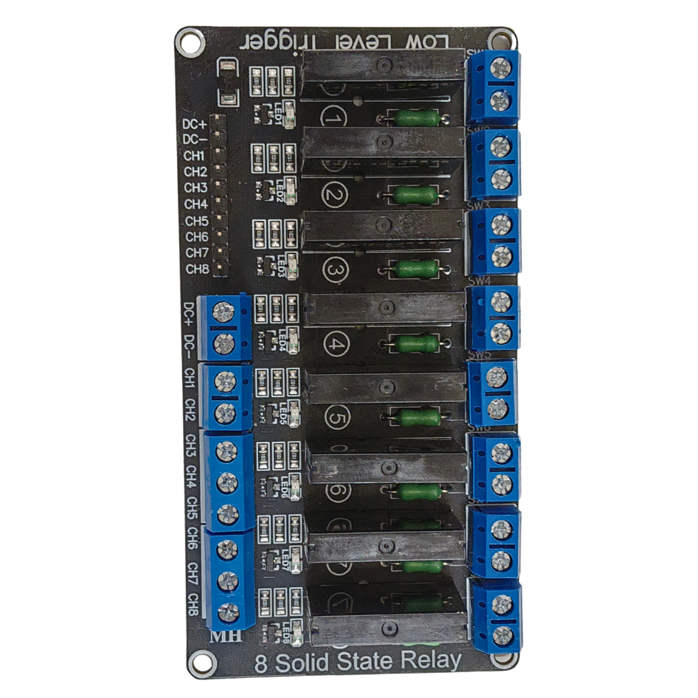5V 8 Channel SSR Module – 8-channel solid-state relay module for automation. -Relay Module -Robocraze