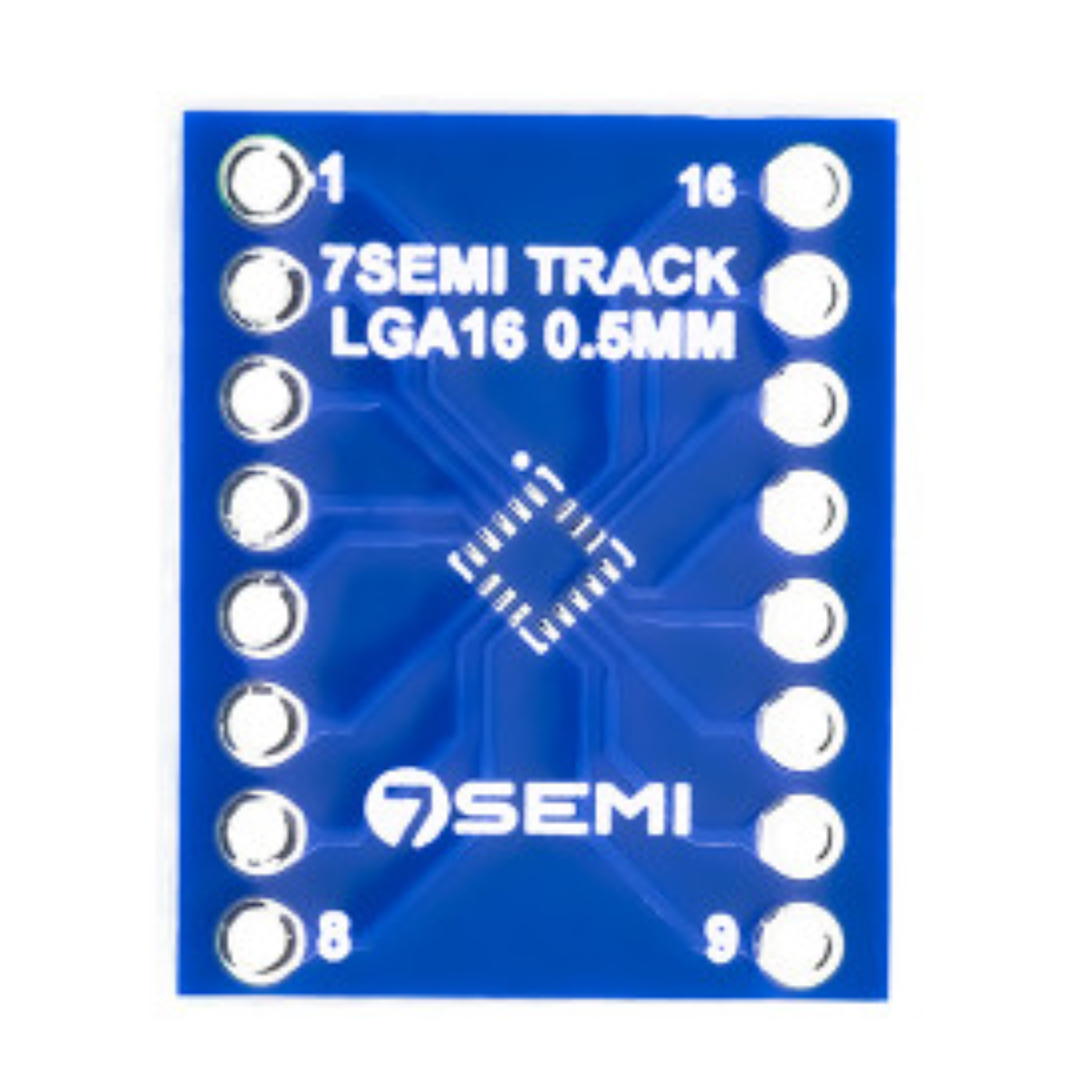 7Semi LGA16 QFN16 0.5mm Breakout Adapter PCB - Breakout Adapters - Robocraze