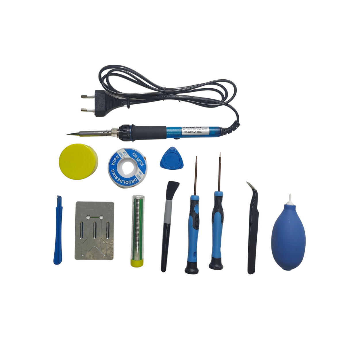 MTQ911 Temperature controlled variable soldering iron combination set –soldering iron kit - Soldering Kit -Robocraze