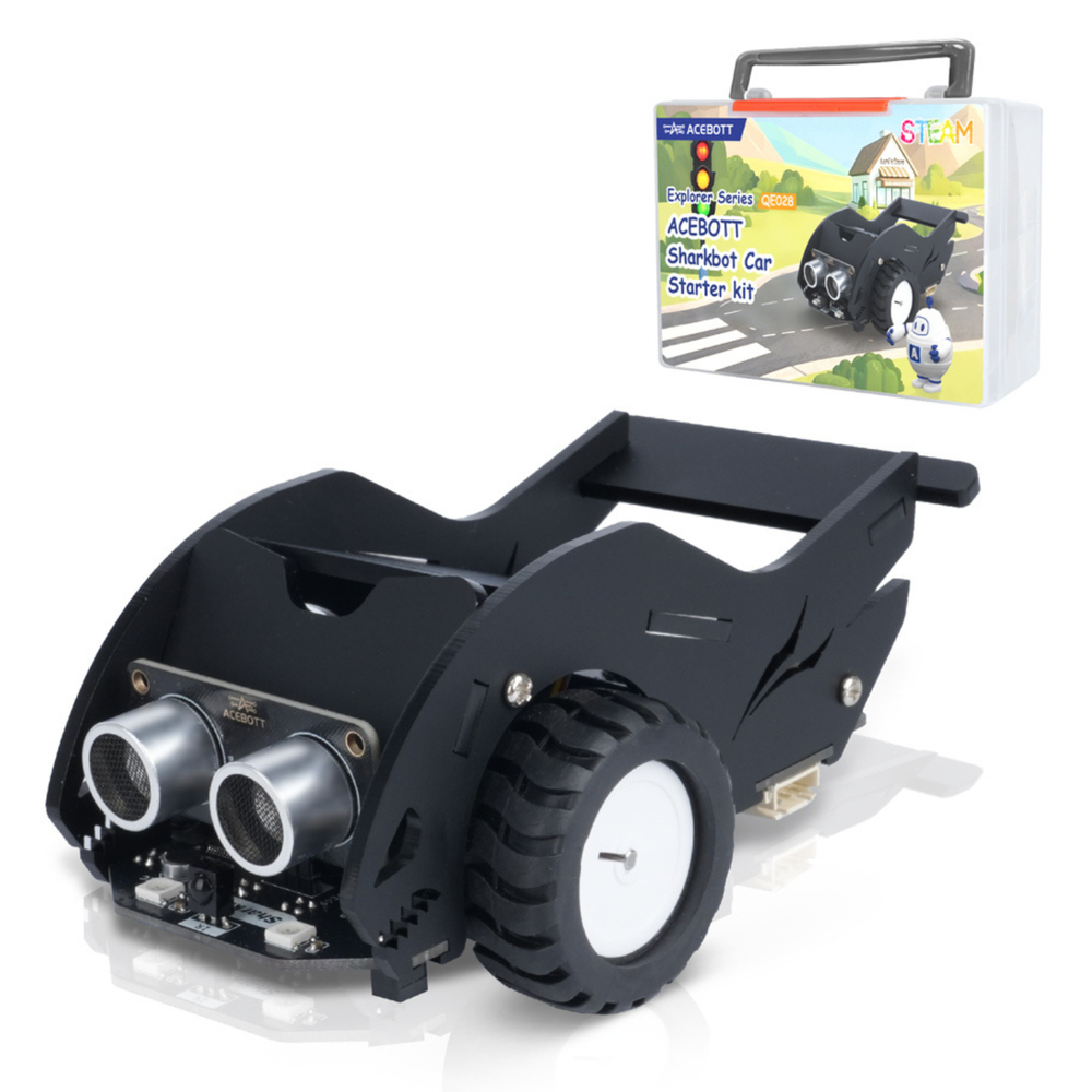 ACEBOTT QE028 SharkBot Smart Car Kit -DIY Kits -Robotic Kits -DIY Car Kit -Robocraze