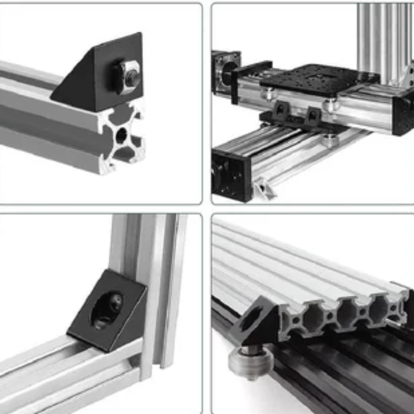 Angle Bracket L Joint Black -3D Printers Parts -Mechanical Accessories -Robocraze