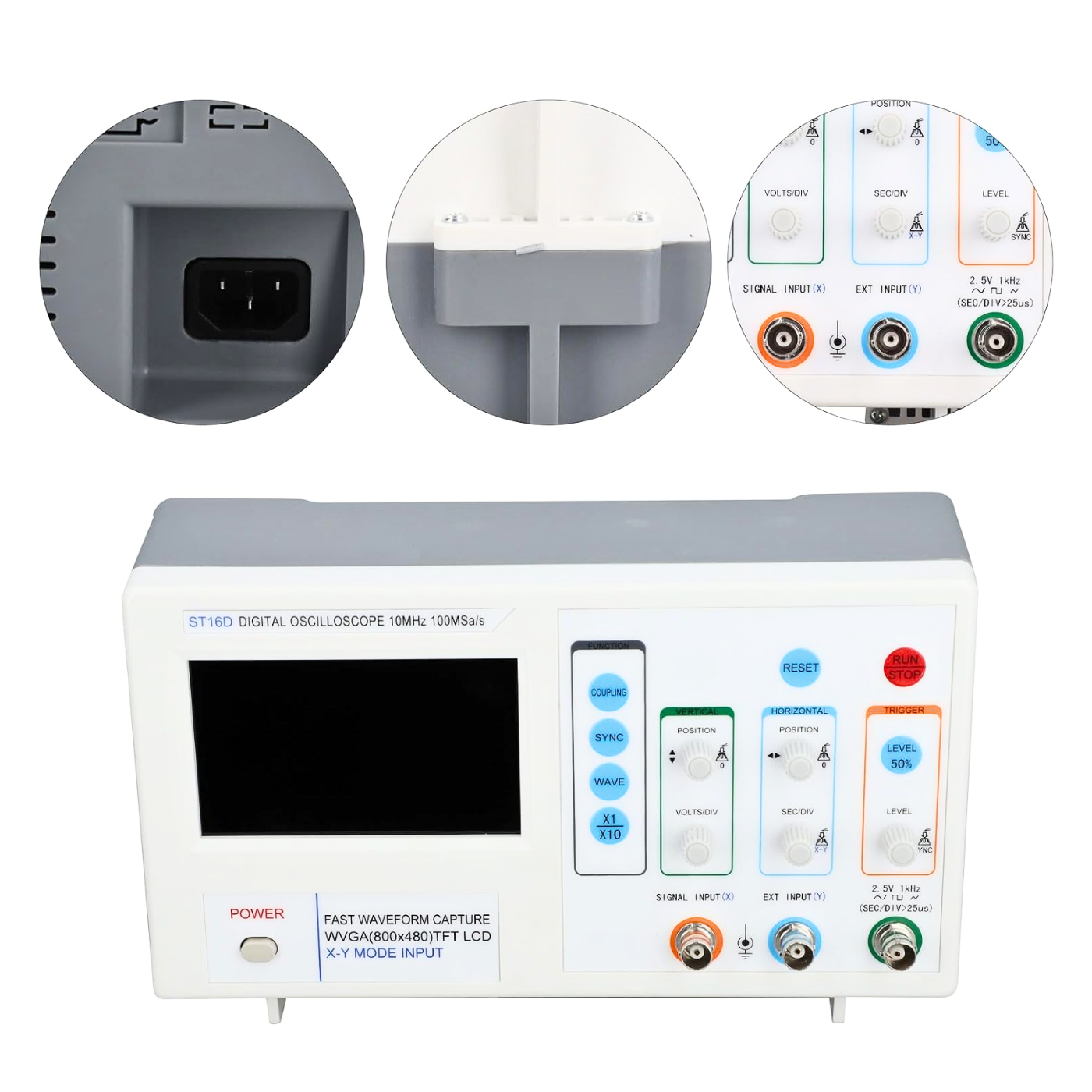 Banetek ST16D 10MHz Digital Oscilloscope with 4.3-Inch Display & Signal Generator -Tools & Instruments -Oscilloscope & Signal Generators -Robocraze