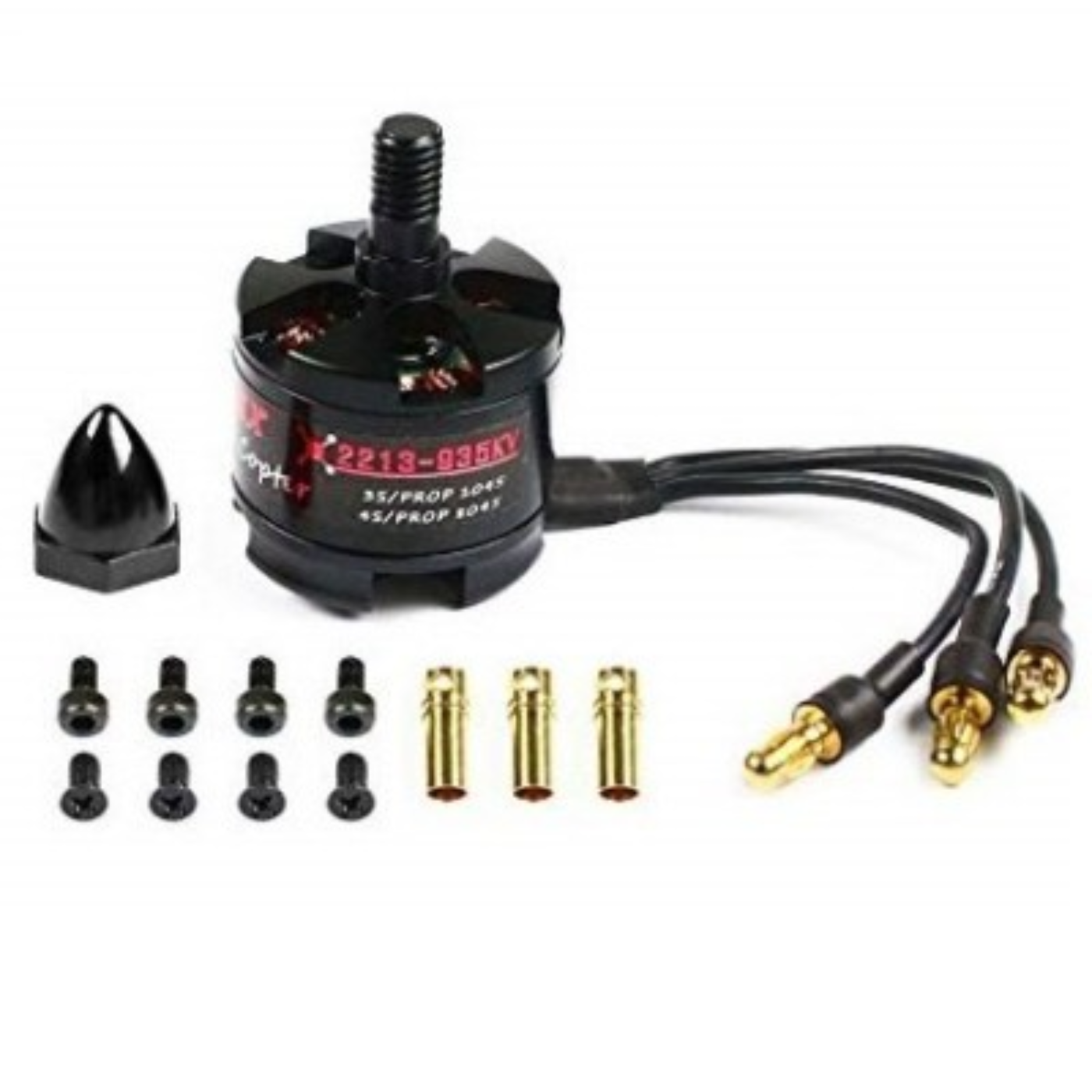 EMAX MT2213-935KV Brushless Motor for Quadcopter (Clockwise) -Drone Parts -Drone Motors -Robocraze