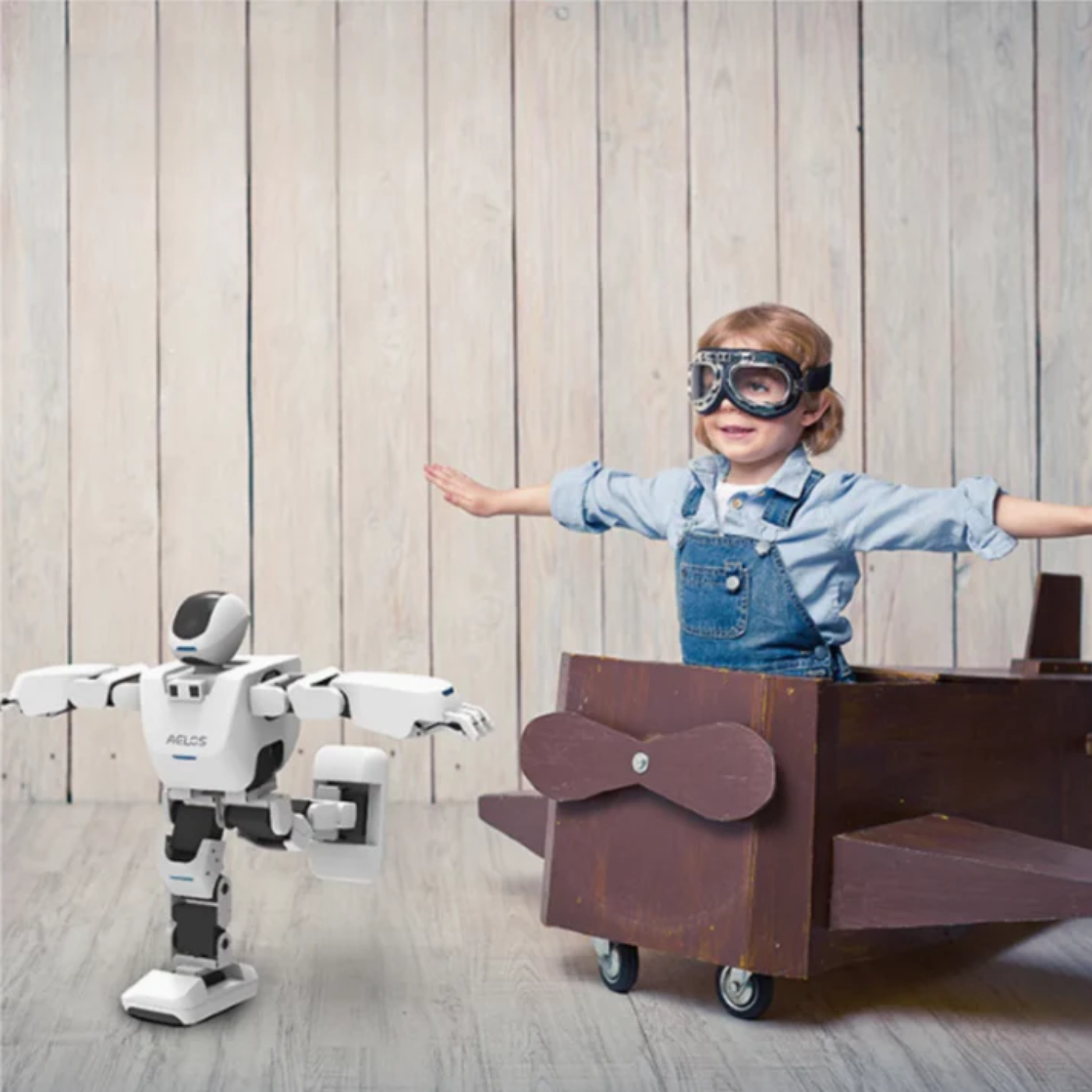 Leju Robot AELOS LITE 19DOF AI Humanoid Robot Kit for Programming & Coding -DIY Kits Robotic Kits -Robocraze