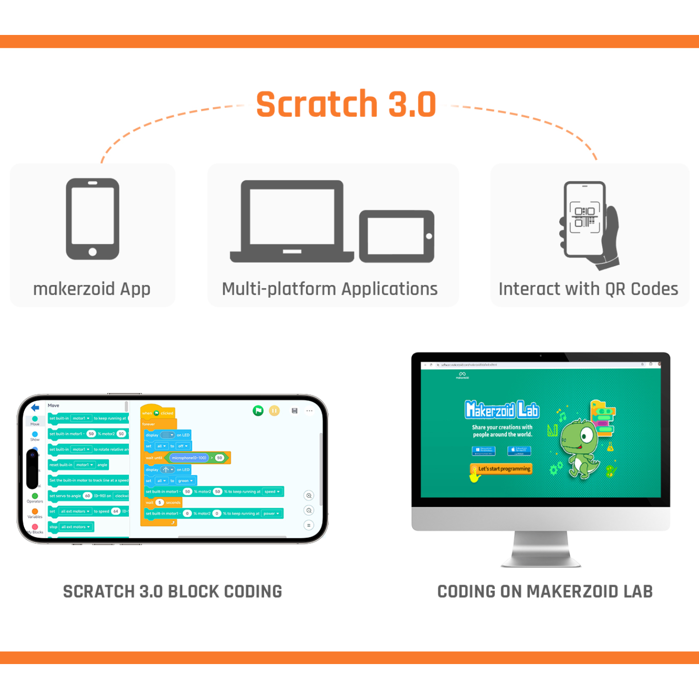 Makerzoid STEAM Super Bot Master Premium Educational Coding Robot Kit with Scratch 3.0 Block Coding -STEM Kits -Robotic Kits -Robocraze