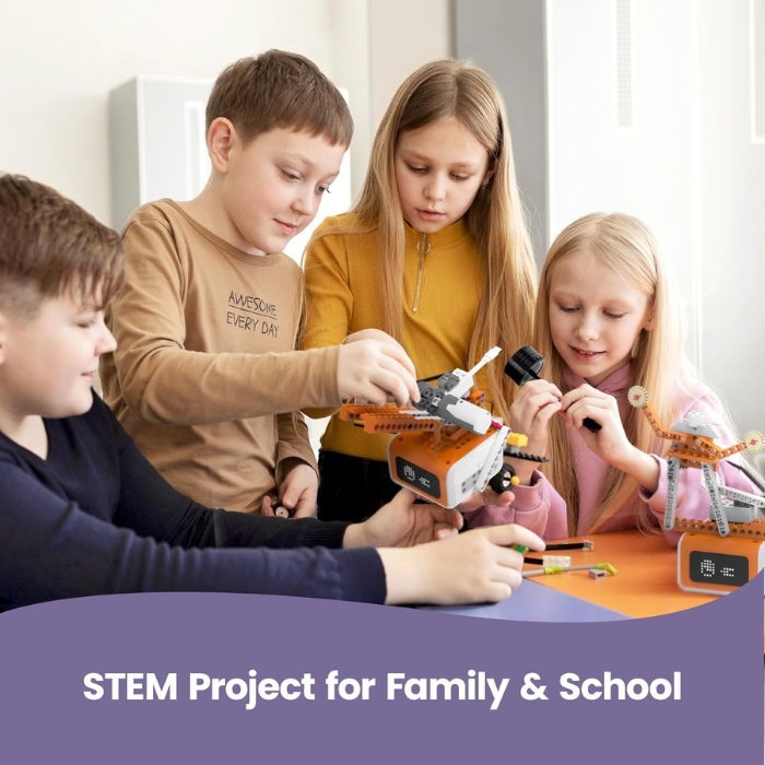 MatataStudio 20-in-1 Creator STEM Kit with 400 Blocks – Versatile DIY Kits, STEM Kits, Robot Kits -Robocraze