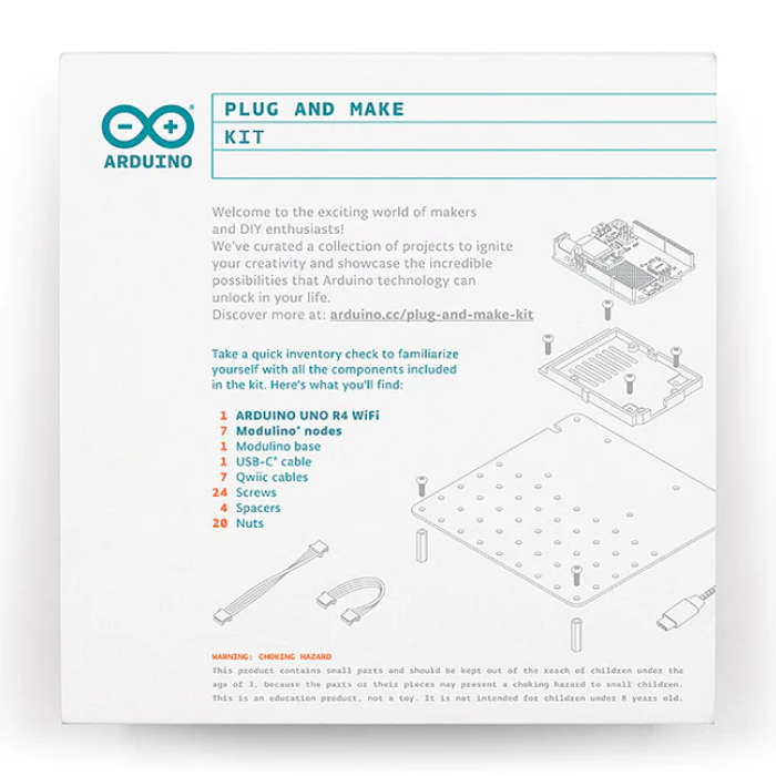 Official Arduino Plug and Make Kit with Arduino Uno R4 wifi – Robocraze