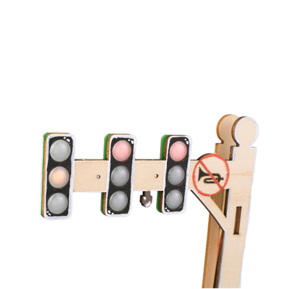 Pludo STEM Kit Automatic Traffic Signal – Controller-Based Circuit Learning Toy for 11–14 | Grade 6–8 DIY Toy -DIY Kit -Pludo Education Kit -Robocraze