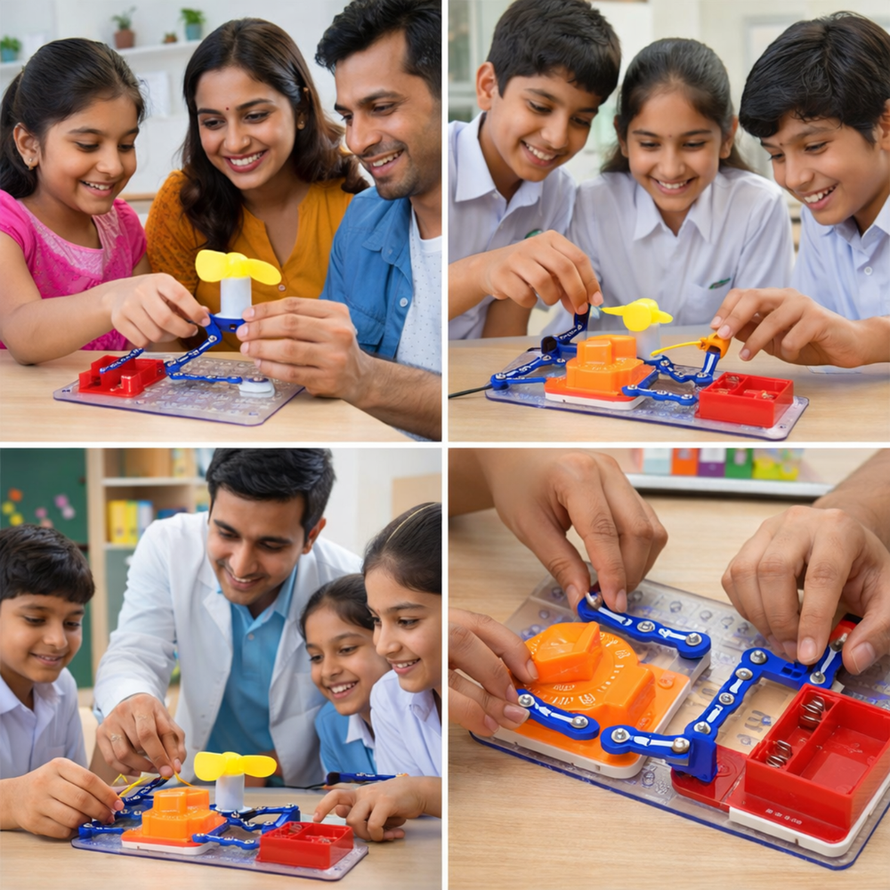Pludo Time Delay Circuit – From Circuit Connections to Time-Controlled Actions | STEM Kit | Grades 6–7 | Ages 11–12 -DIY Kits - Pludo Educational Kits - Robocraze
