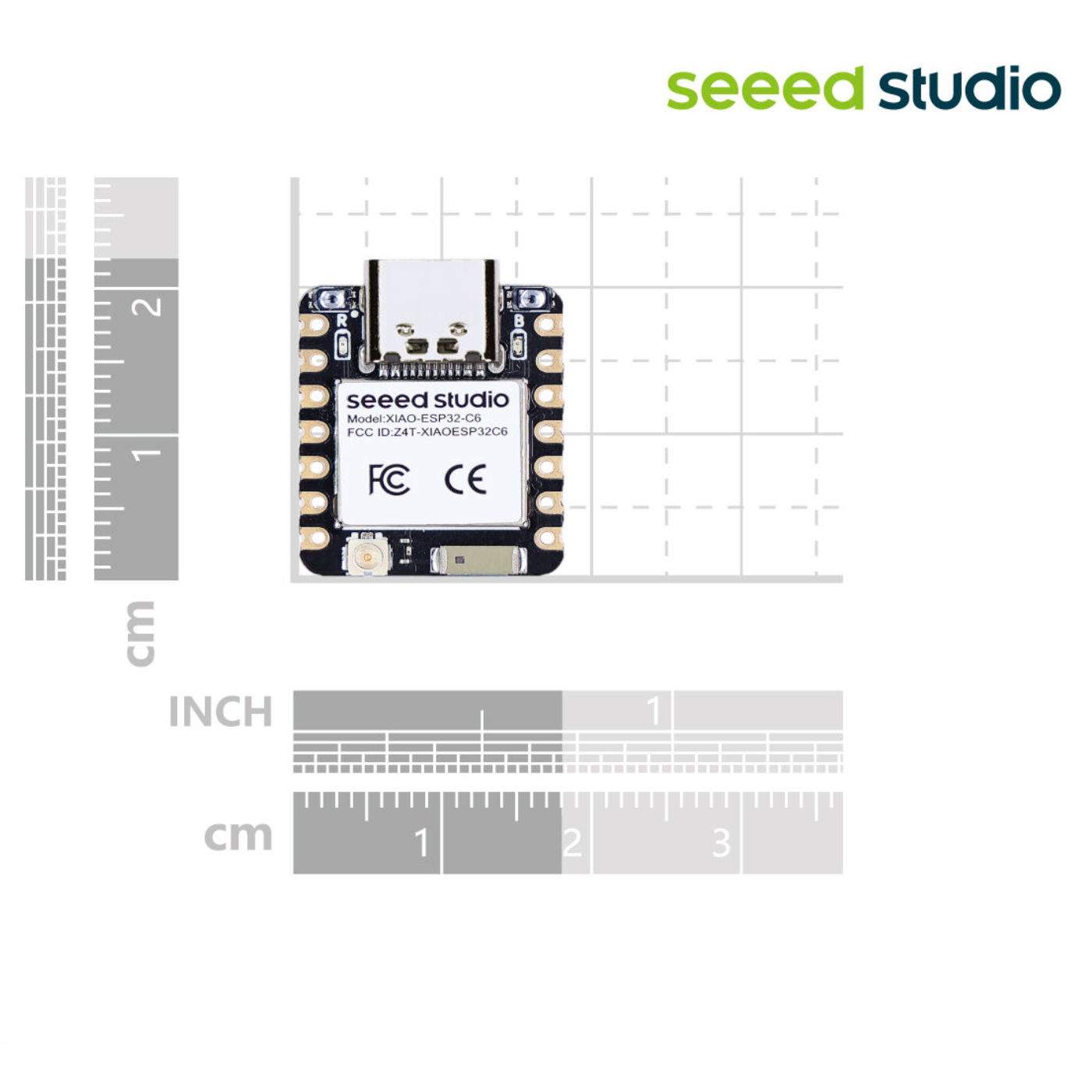 Seeed Studio XIAO ESP32-C6 Development Board Supports Wi-Fi 6, Bluetooth 5.0, Zigbee & Thread -XIAO Series -XIAO Boards -Robocraze