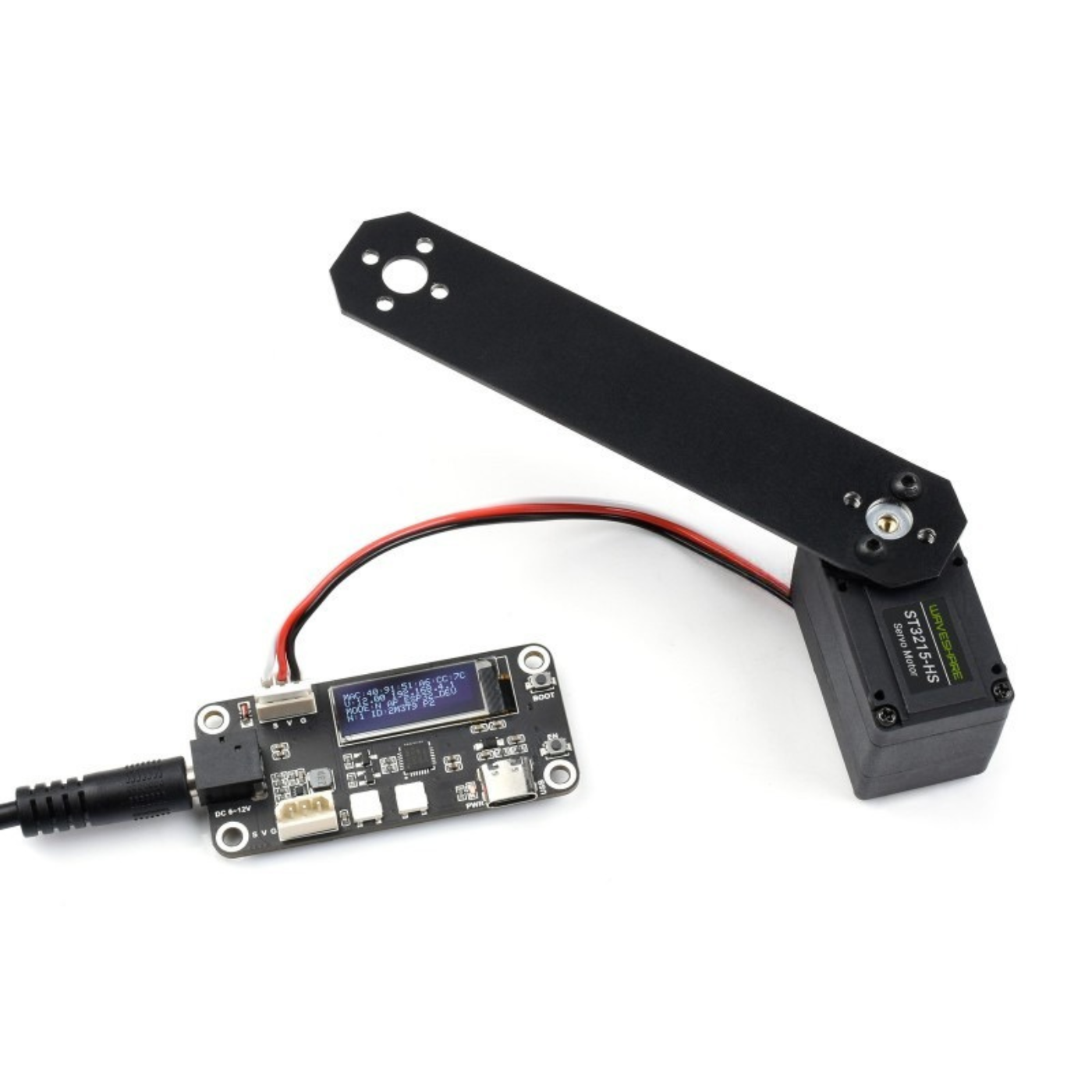 Waveshare 20kg·cm High-Torque Bus Servo Motor, 106RPM with 360° Magnetic Encoder -Motors & Mechanical -Servo Motors -Robocraze