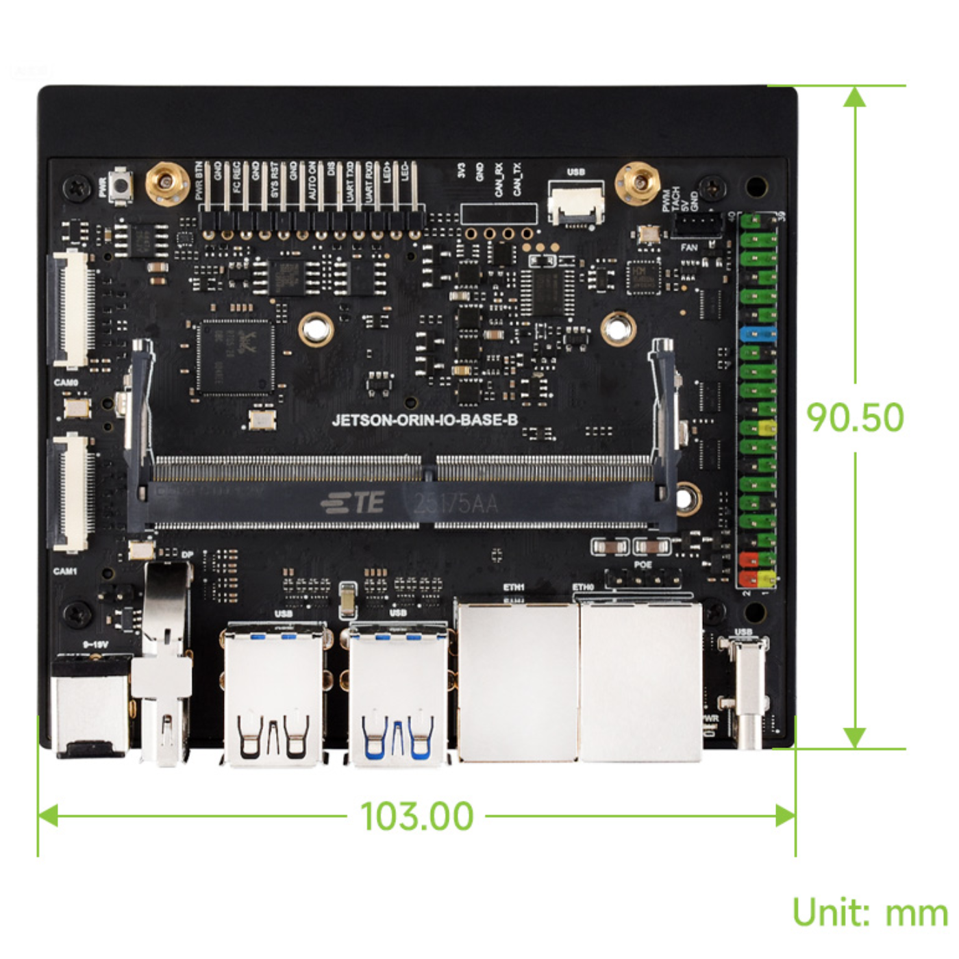 Waveshare Jetson Orin Nano & Orin NX Dual Ethernet Base Board -Nvidia Jetson Nano -Jetson Nano Boards -Robocraze