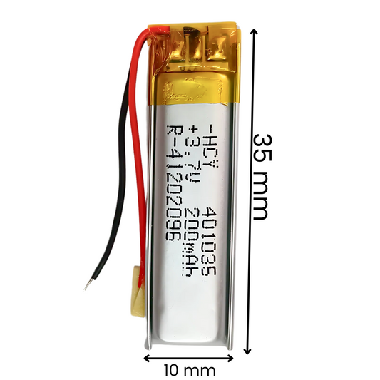 Witty Fox 3.7V 200mAh LiPo Battery Rechargeable -Lithium Polymer Battery for Drone -Robocraze
