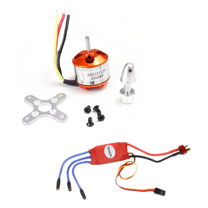1000Kv BLDC Motor and Electronic Speed Controllers -Complete Drone Making Kit -Robocraze