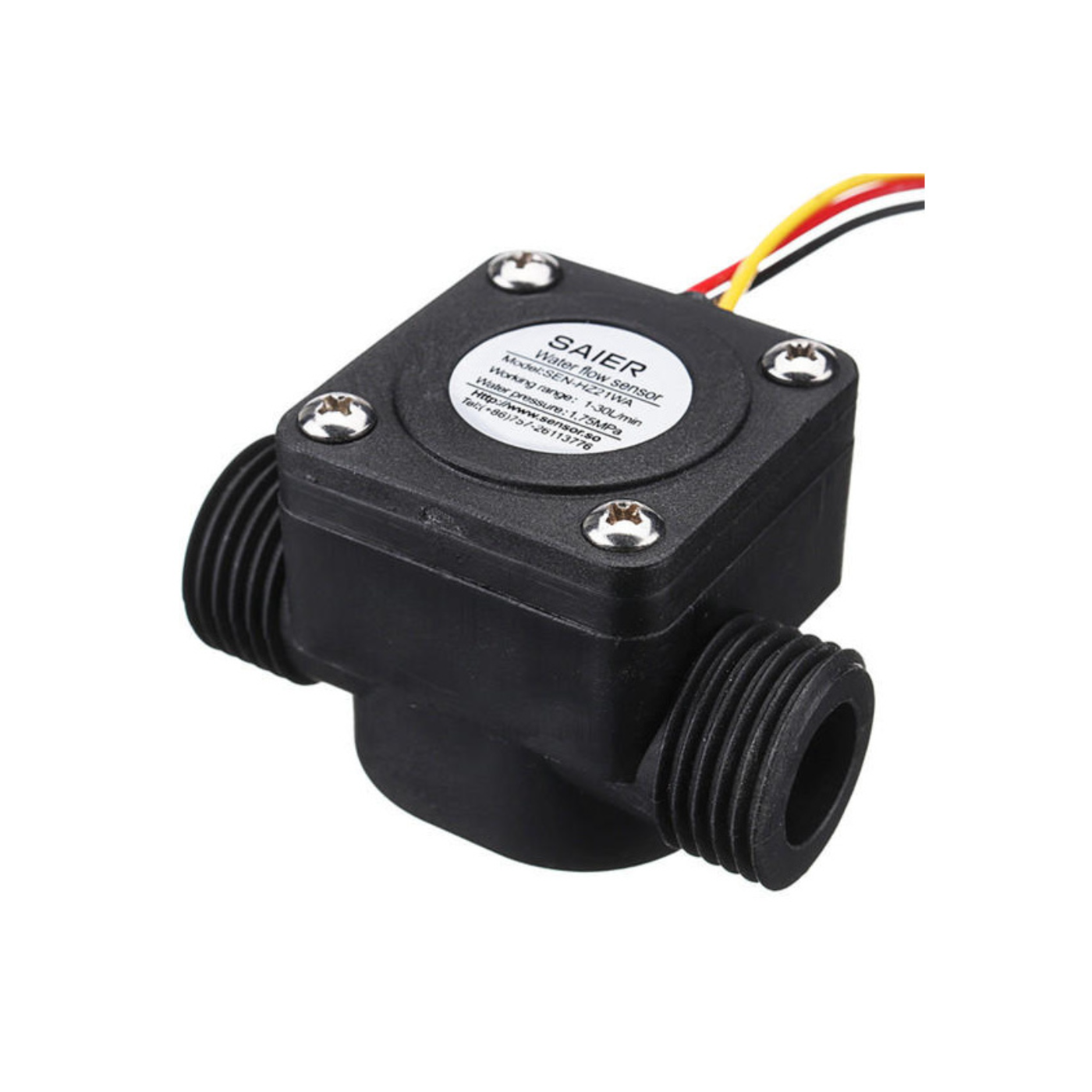 SEN-HZ21WA G1/2” Water Flow Sensor – Nylon Flow Meter