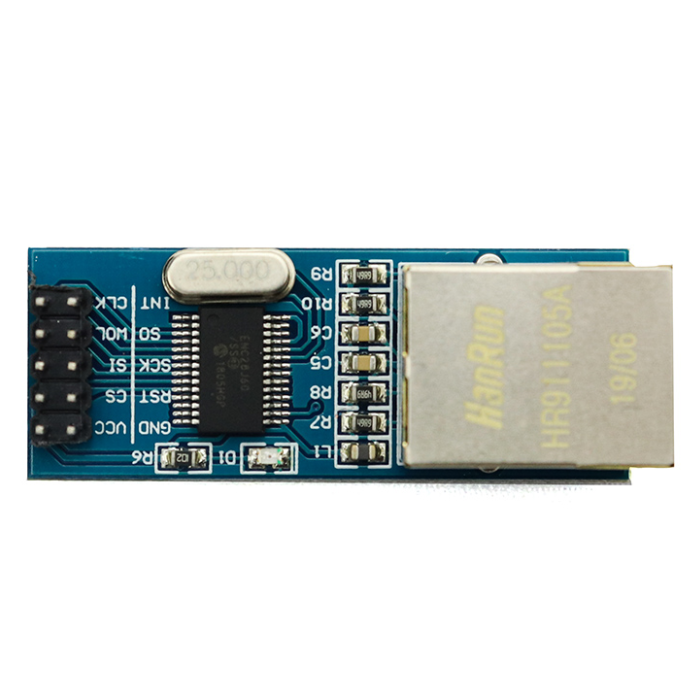 ENC28J60 Ethernet LAN Module – Ethernet module for Arduino & IoT. -Ethernet Cable -Robocraze