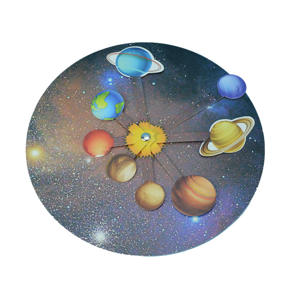 Pludo Spin &amp; Orbit STEM Kit - DIY Science Toy for Kids 8-11 | Grade 3-5 Solar System Activity Model - DIY Kit -Pludo Education Kit -Robocraze