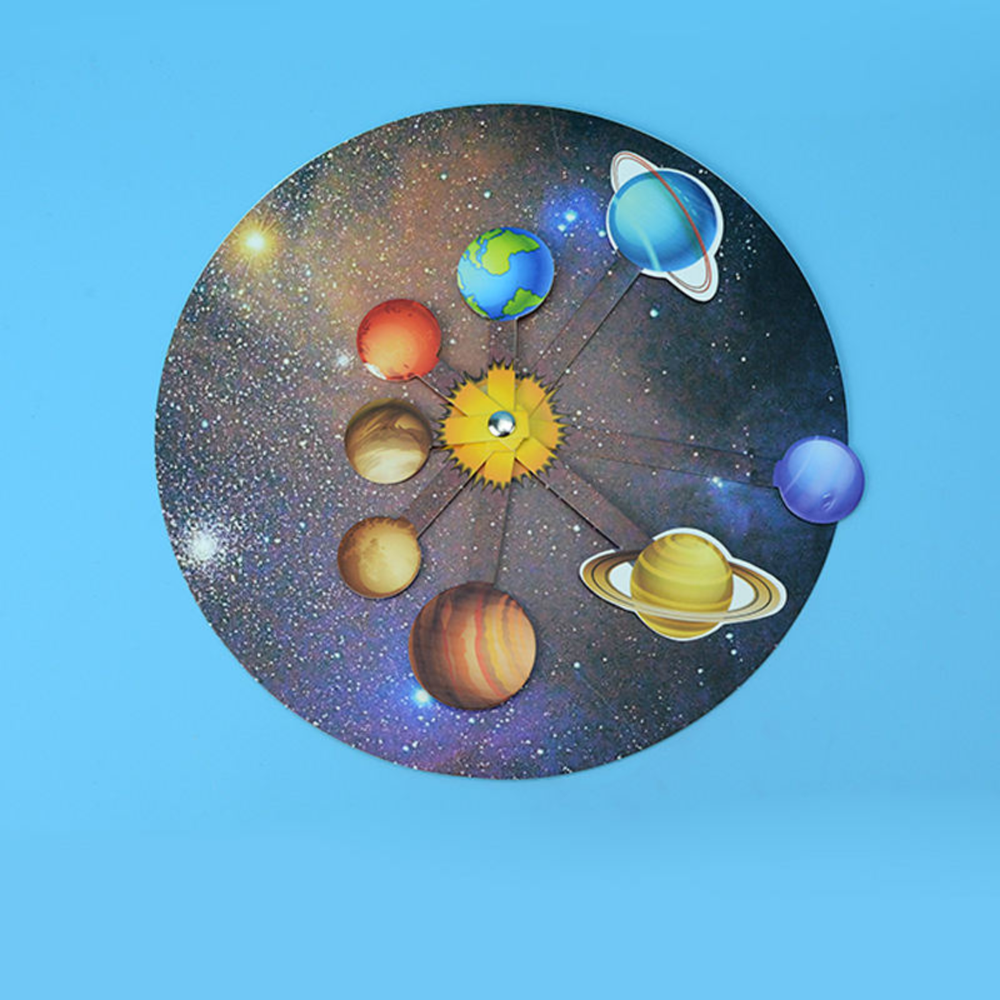 Pludo Spin &amp; Orbit STEM Kit - DIY Science Toy for Kids 8-11 | Grade 3-5 Solar System Activity Model - DIY Kit -Pludo Education Kit -Robocraze