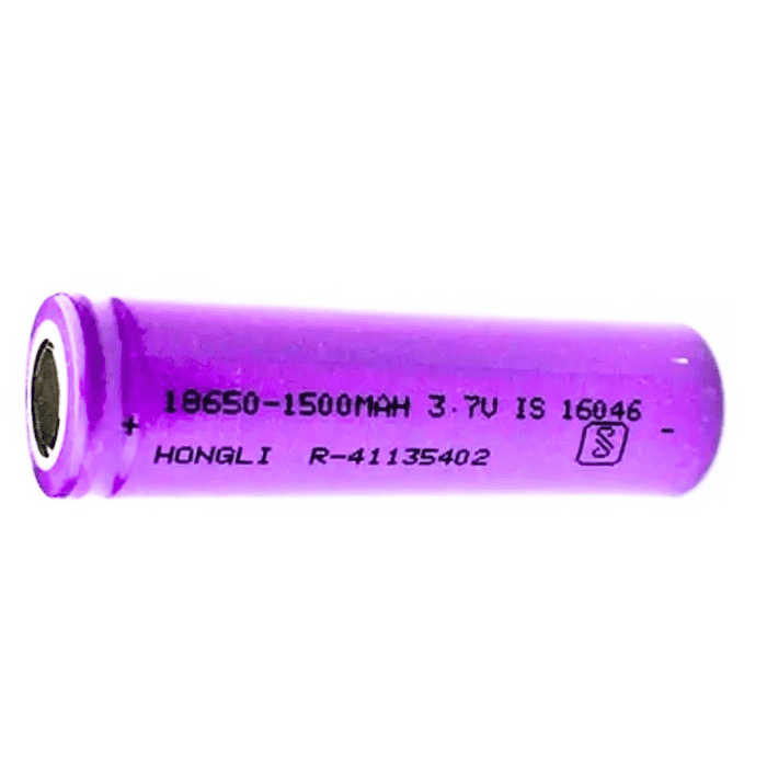 3.7V 1500mAh 18650 Battery – High-performance 18650 Li-ion battery for various power needs. -Lithium Battery -Robocraze