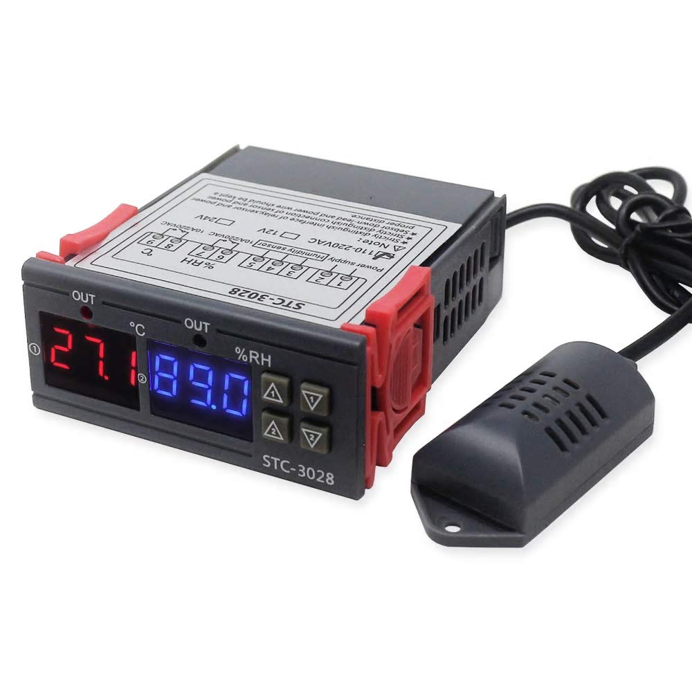 STC-3028 Digital Temp Humidity Controller – Dual controller with digital display for automation. -Robocraze