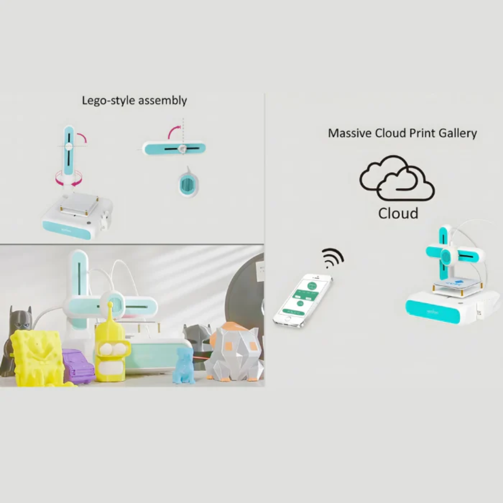 Goofoo Cube Mini 3D Printer for Stem Education -3D Printers/Pens -DIY 3D Printers -Robocraze