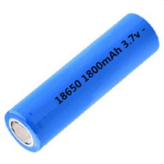 3.7V 1800mAh 18650 Battery – Rechargeable lithium battery ideal for flashlights, toys & gadgets. -Lithium Battery -Robocraze