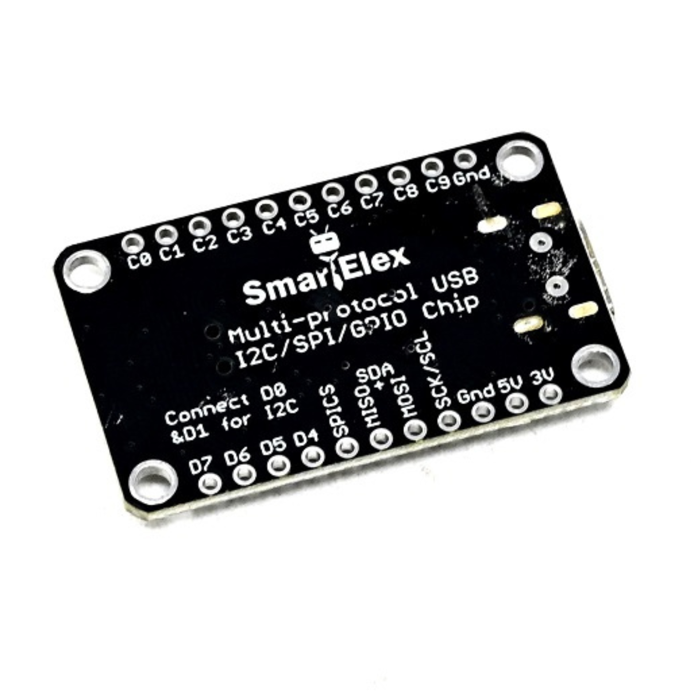 SmartElex FT232H Breakout Board Converts USB to GPIO, SPI, I2C, UART & JTAG -Robocraze