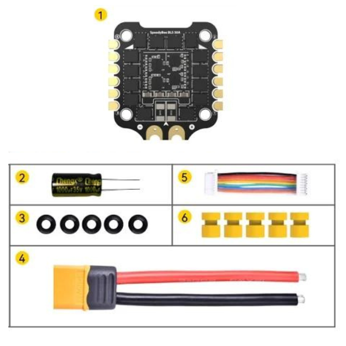 SpeedyBee F405 BLS 50A ESC – 4-in-1 ESC for FPV drones & quadcopters. -DIY drone parts -Robocraze