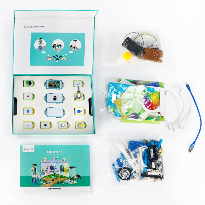 ELECROW Crowbits Explorer Kit with No-Coding Control, LEGO Compatibility, and STEM Learning-picture-24