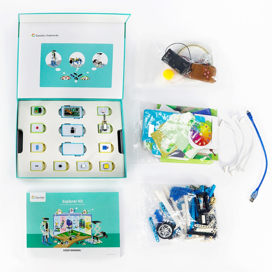 ELECROW Crowbits Explorer Kit with No-Coding Control, LEGO Compatibility, and STEM Learning