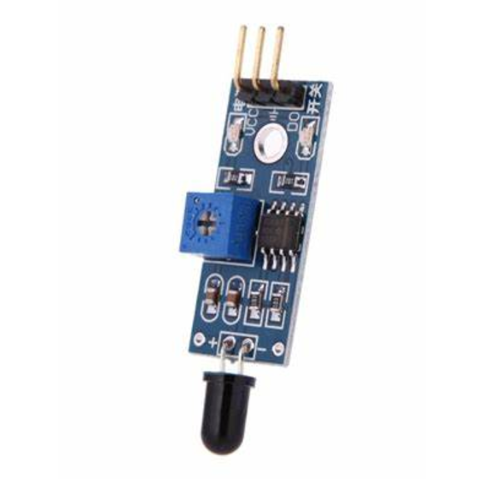 Heat Flame Sensor - Detects fire & high temperatures for safety. -Flame Sensor -Robocraze