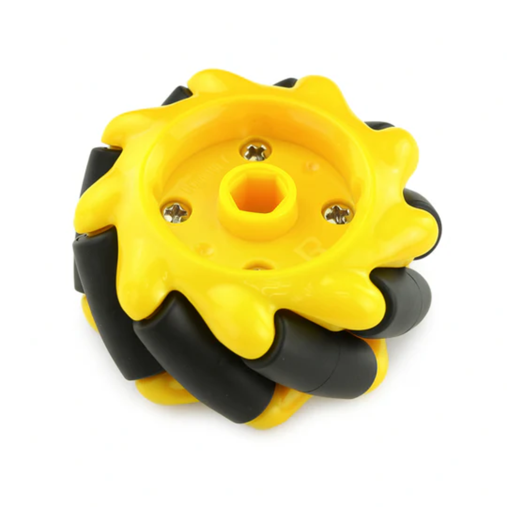 Mecanum 60mm Wheel Pair – Omnidirectional Left & Right Wheel -Robot Wheels and Chassis -Robocraze