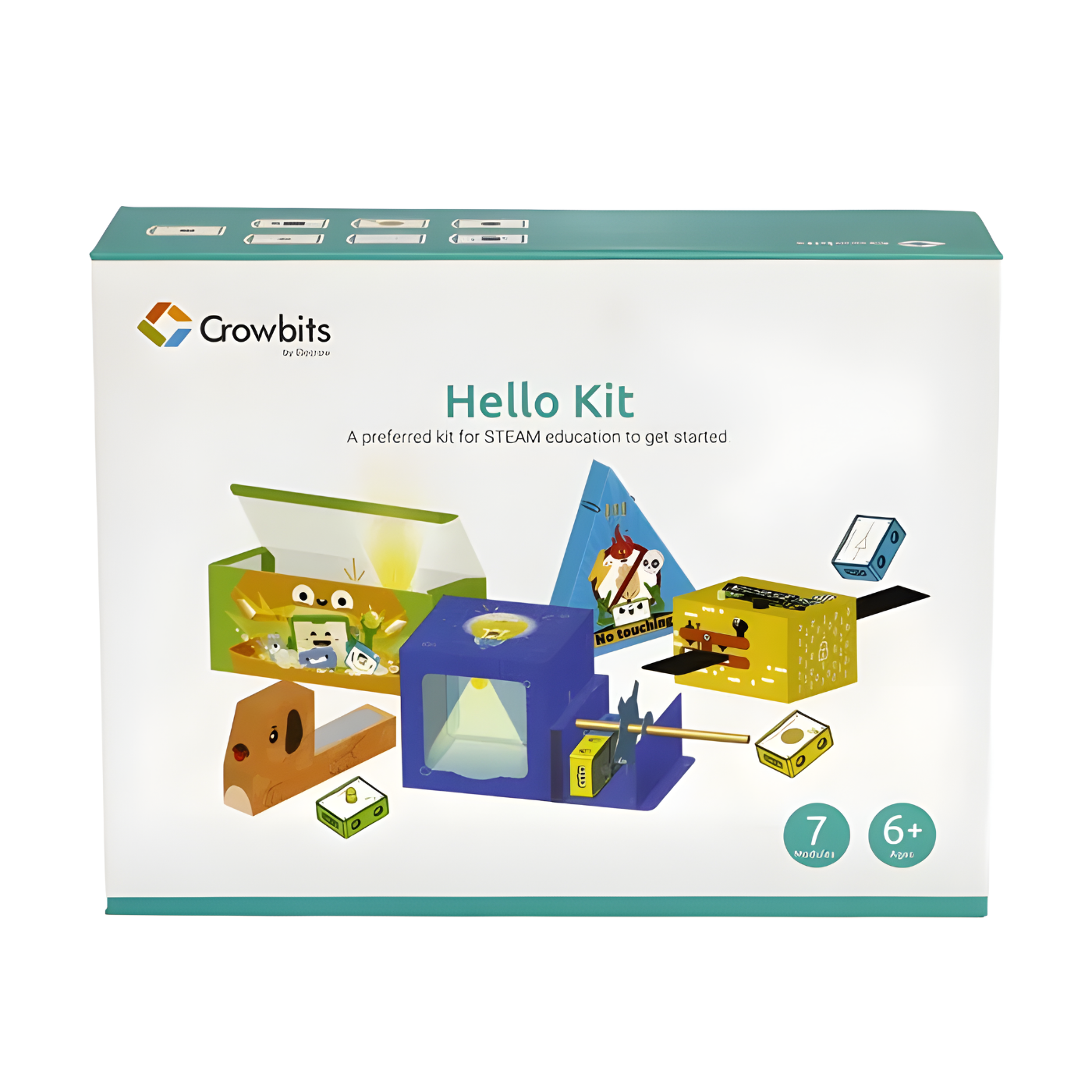 Elecrow - Crowbits Hello Kit - 7 Modules, Programming Learning Kit, STEM Project Toys