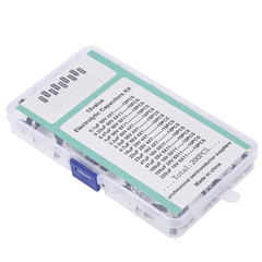 15 Value Electrolytic Capacitor Kit (200PC) – Comprehensive set for circuits & DIY. -Basic Components -Robocraze