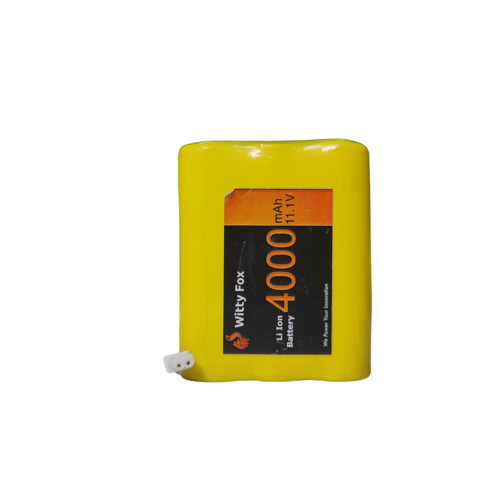 Witty Fox 11.1V 4000mAh Li-ion Battery – Long-lasting 11.1V battery. -Lithium Battery -Robocraze